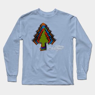 Merry Christmas Tree Colors Long Sleeve T-Shirt